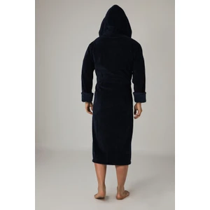 Yaka Pitikare Bambo Cotton Erkek Bornozu