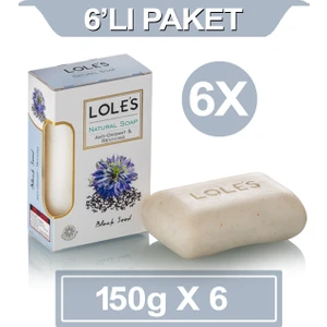 Lüks Bitkisel Biberiye & Nane Yaprağı Yağı Sabunu 6X150 gr