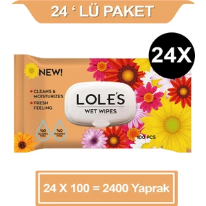 Genel Kullanım Islak Mendil 24 x 100'lü 2400 Yaprak