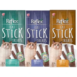 Stick Kedi Ödül Maması 3 Farklı Lezzet Kedi Ödül Çubuk Tavşan+Dana Etli+Kuzu Etli ve Kedi Otlu