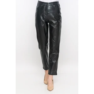 Basics & More Kadın Beş Cep Deri Pantolon