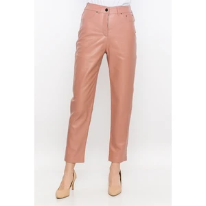 Basics & More Kadın Beş Cep Deri Pantolon