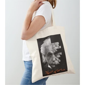Tuğba Baby  albert Einstein Baskılı 2 Ham Bez Omuz