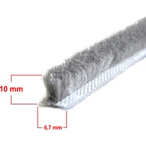 Sürme ve Cam Balkon Kıl Fitil ( Taban 6,7 x Yükseklik 10 mm ) 20 M