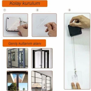 Uygun Getir Otomatik Çelik Tel Kapı Kapatıcı Pratik Ipli Kapı Çekici