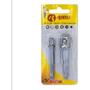 KK1314 1/2" 1/4" Lokma Adaptörü Bits Uç Seti 2'li