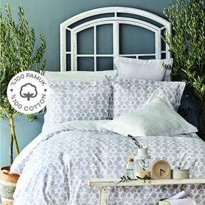 Karaca Home Amanda Gri %100 Pamuk Çift Kişilik Nevresim Takımı