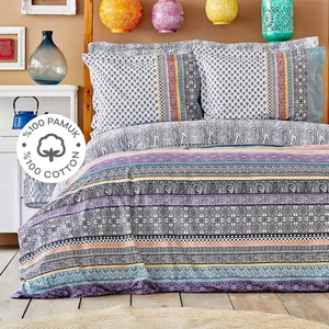 Karaca Home Nileso Kırmızı %100 Pamuk Çift Kişilik Nevresim Takımı