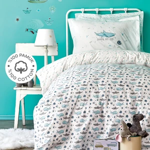 Karaca Home Shark Yeşil %100 Pamuk Genç Nevresim Takımı