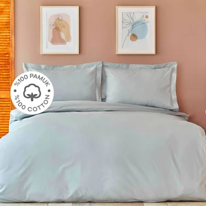 Karaca Home Back To Basic Mavi %100 Pamuk Çift Kişilik Nevresim Takımı
