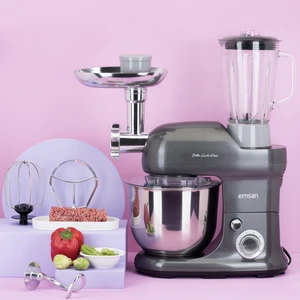 Bella Gusto Maxi Antrasit Stand Mikser Mutfak Şefi 1300W 5 Lt
