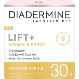 Lift+ 30+ Gündüz Kremi - Kırışıklık Karşıtı, Normal ve Karma Ciltler İçin %90 Doğal İçerik ile Yoğun Nemlendirme, 50 ml