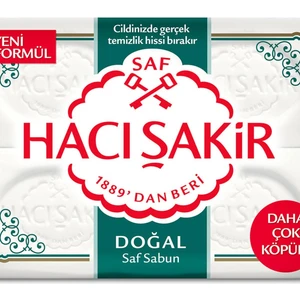 Hacı Şakir Hacı Şakir Doğal Beyaz Kalıp Sabun 4X200 G Banyo Sabunu