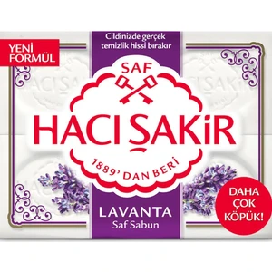 Hacı Şakir Hacı Şakir Lavanta Beyaz Kalıp Sabun 4X150 G Banyo Sabunu