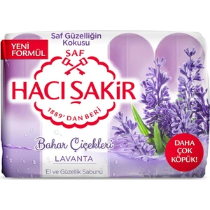 Hacı Şakir Hacı Şakir Bahar Çiçekleri Lavanta Güzellik Sabunu 4X70 G Banyo Sabunu