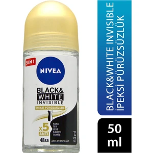 Nivea Roll On 50 ml Kadın Invisible Black&white Ipeksi Pürüzsüzlük 40060484  Parfüm