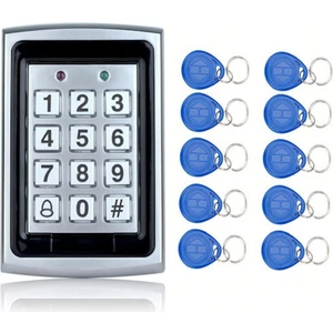 Teknoloji Express Metal Kapı Geçiş Rfid Şifreli Kartlı Işıklı Access Control 125...