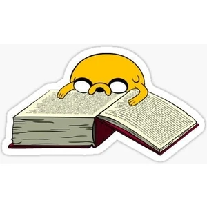 Zobar Markt Zobarmarkt Kitap Okuyan Avatar Defter Ajanda Planner Bullet Journal Laptop Sticker 7 cm