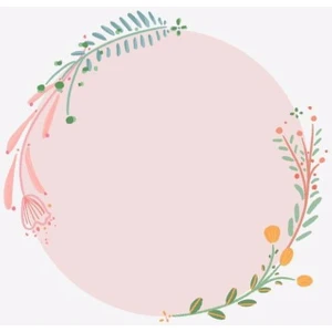 Zobar Markt Zobarmarkt Çiçek Desenli 16 Adet Paketleme Sticker Seti 5 cm