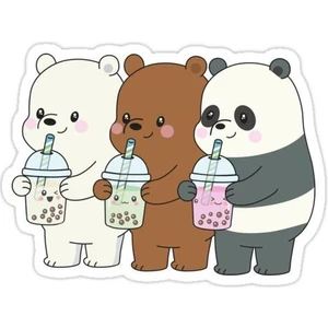 Zobar Markt Zobarmarkt 3'lü Panda Defter Ajanda Planner Bullet Journal Laptop Sticker 10 cm