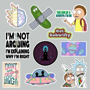 Zobar Markt Ricky And Morty Temalı Laptop Notebook Tablet Sticker Set 2