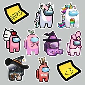 Zobar Markt Among Us Temalı Laptop Notebook Tablet Sticker Set