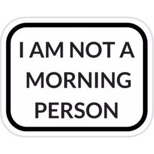 Zobar Markt Zobarmarkt Sabah Insanı Değilim Defter Ajanda Planner Bullet Journal Laptop Sticker, 6 cm