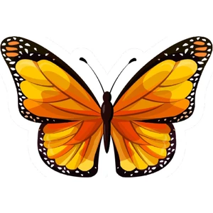 Zobar Markt Kelebek Sticker