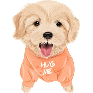 Zobar Markt Hug Me Köpek Sticker