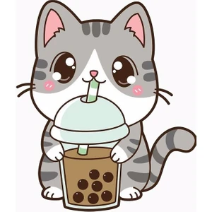 Zobar Markt Zobarmarkt Minnoş Kedi Temalı Defter Bullet Journal Ajanda Planner Laptop Sticker, 6 cm