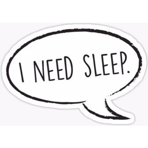 Zobar Markt Zobarmarkt I Need Sleep! Defter Ajanda Planner Bullet Journal Laptop Sticker, 6 cm