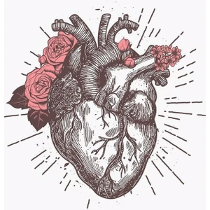 Zobar Markt Zobarmarkt Kalp Temalı Sticker Defter Ajanda Planner Laptop Sticker, 5 cm