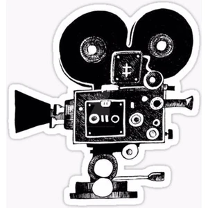 Zobar Markt Zobarmarkt Kamera Temalı Defter Ajanda Planner Laptop Sticker, 5 cm