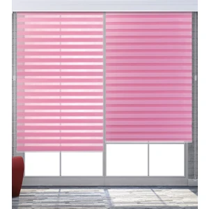 Home Zebra Mekanize Perde Pembe Renk Luxury Serıes