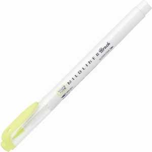 Mildliner Brush Pen Fırça Uçlu Kalem Mid Yellow