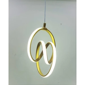 Rs Collections Modern Sarkıt Gold LED Avize Imza Led+Avize
