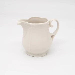 FERRAGNI Home Porcellana Firenze Porselen Sütlük 250 cc Orta Boy Krem Renk