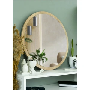45 cm Safir Meşe Dekoratif Yuvarlak  Ayna