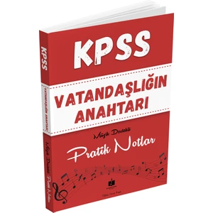 Anahtar Kitaplar Yayınevi 2026 KPSS Vatandaşlığın Anahtarı Hafıza Teknikleriyle Müzik Destekli Pratik Notlar