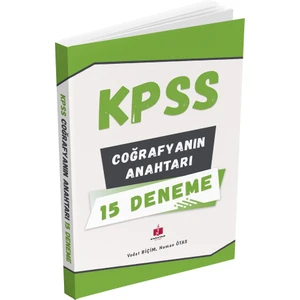 Anahtar Kitaplar Yayınevi 2025 KPSS Coğrafyanın Anahtarı 15 Deneme