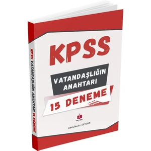 Anahtar Kitaplar Yayınevi 2025 KPSS Vatandaşlığın Anahtarı 15 Deneme