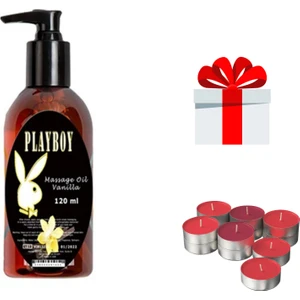 Playbo Mum Hediyeli Vanilya Aromalı Kokulu Dinlendiri Vücut Masaj Yağı 120 ml