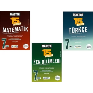 Okyanus Yayınları 7. Sınıf Matematik Türkçe Fen Master Deneme Seti Yeni 2022