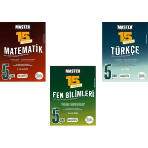 Okyanus Yayınları 5. Sınıf Matematik Türkçe Fen Master Deneme Seti Yeni 2022