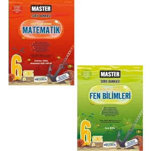 Okyanus Yayınları 6. Sınıf Matematik Fen Bilimleri Master Soru Bankası Seti Yeni 2022