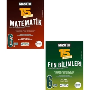 Okyanus Yayınları 6. Sınıf Matematik Fen Bilimleri Master Deneme Seti Yeni 2022