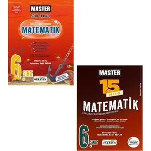 Okyanus Yayınları 6. Sınıf Matematik Master Soru + Deneme Seti Yeni 2022