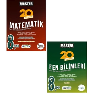Okyanus Yayınları 8. Sınıf Matematik Fen Bilimleri Master Deneme Seti Yeni 2022
