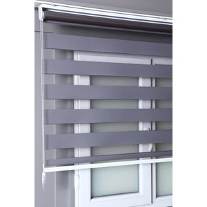 Bizden Perde Gri Renk Zebra Stor Perde