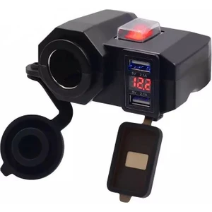 Motosiklet Çakmaklık/voltmetre/usb Şarj Soketi 12V